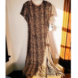 Vintage Scarlett Metallic Animal Print Dress NWT